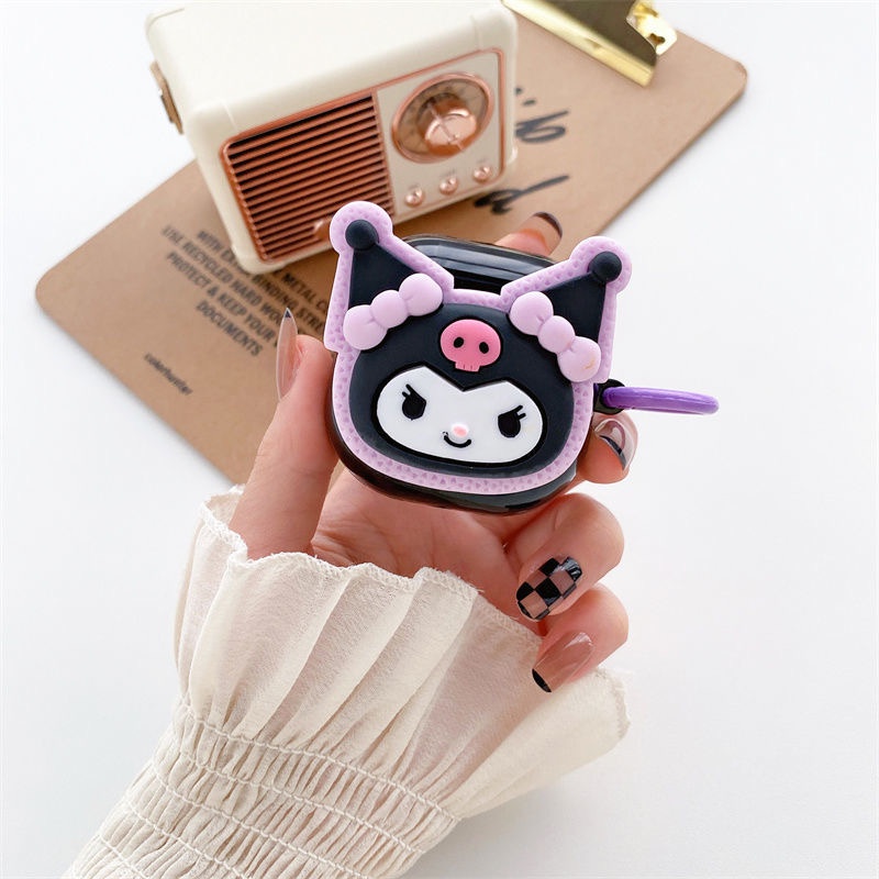 Sanrio Kuromi Cinnamoroll Samsung Galaxy Buds 2 pro Tunas Hidup Budpod Bud 2 Pro Buds Live Case Capa Funda Plating Sarung