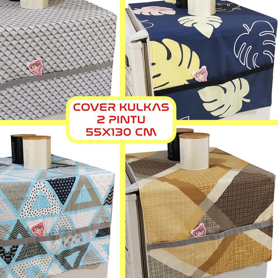 Taplak Cover Kulkas 2 Pintu