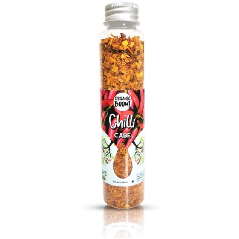 

Chilli Flakes 35g - Organic Boom! - Cabai / Cabe Kasar Murni Praktis