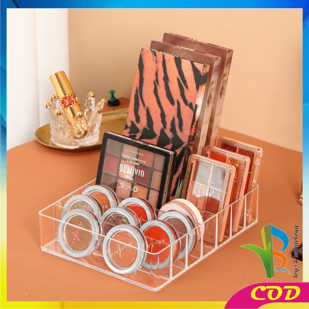 RB-K41 K44 Rak Akrilik Kosmetik 7 Grid Cosmetic Organizer / Tempat Penyimpanan Make Up Kosmetik