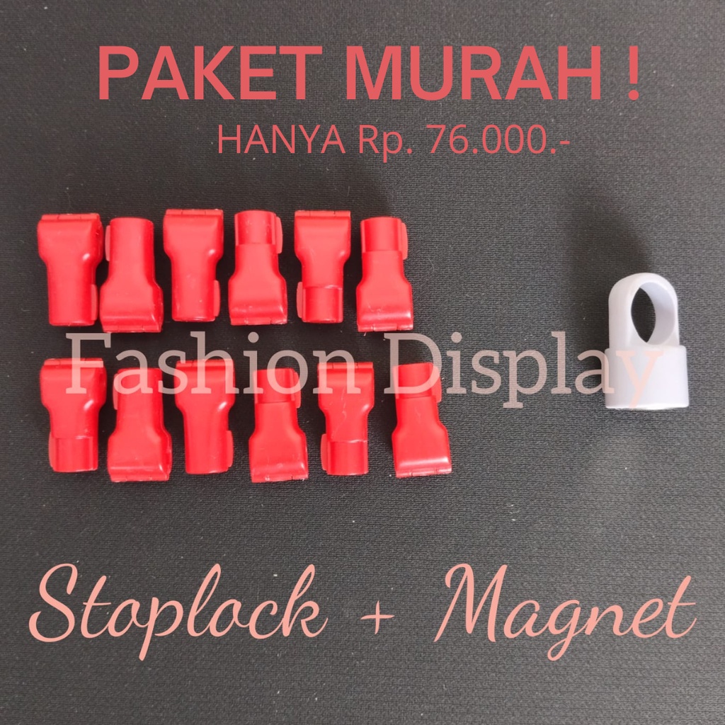 Magnet / Stoplock Pengunci 6mm / Stoplock Pengunci Barang Jualan Pengaman Barang Alat Kunci Untuk Barang Pengaman Barang