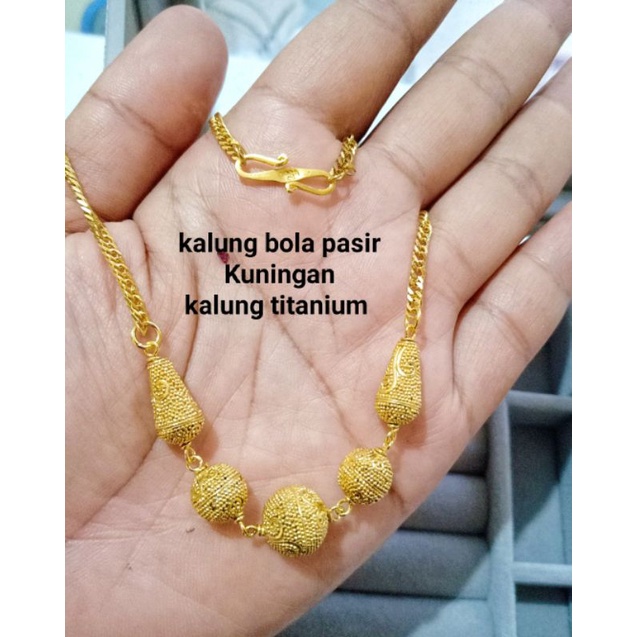 kalung  bola Kuningan model.mas bali