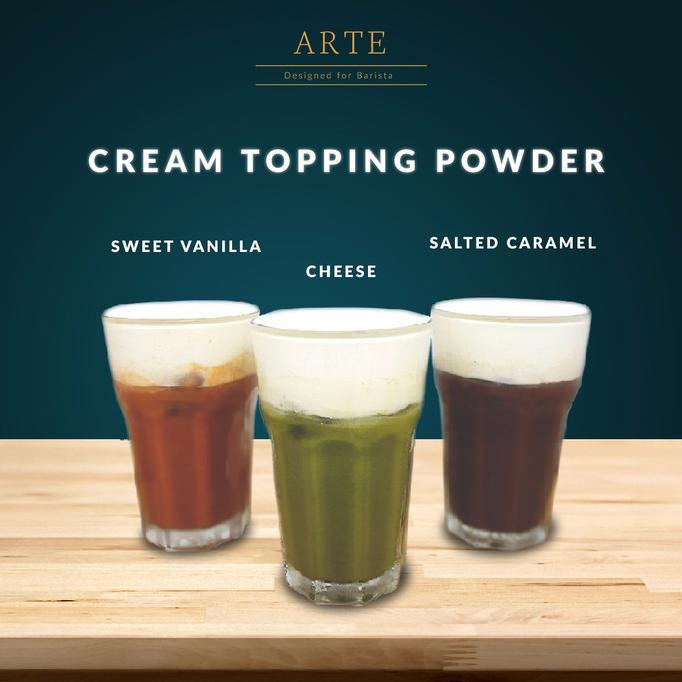 TOPPING CREAM CHEESE TEA BY ARTE PREMIUM POWDER TERLARIS TERPERCAYA ORIGINAL