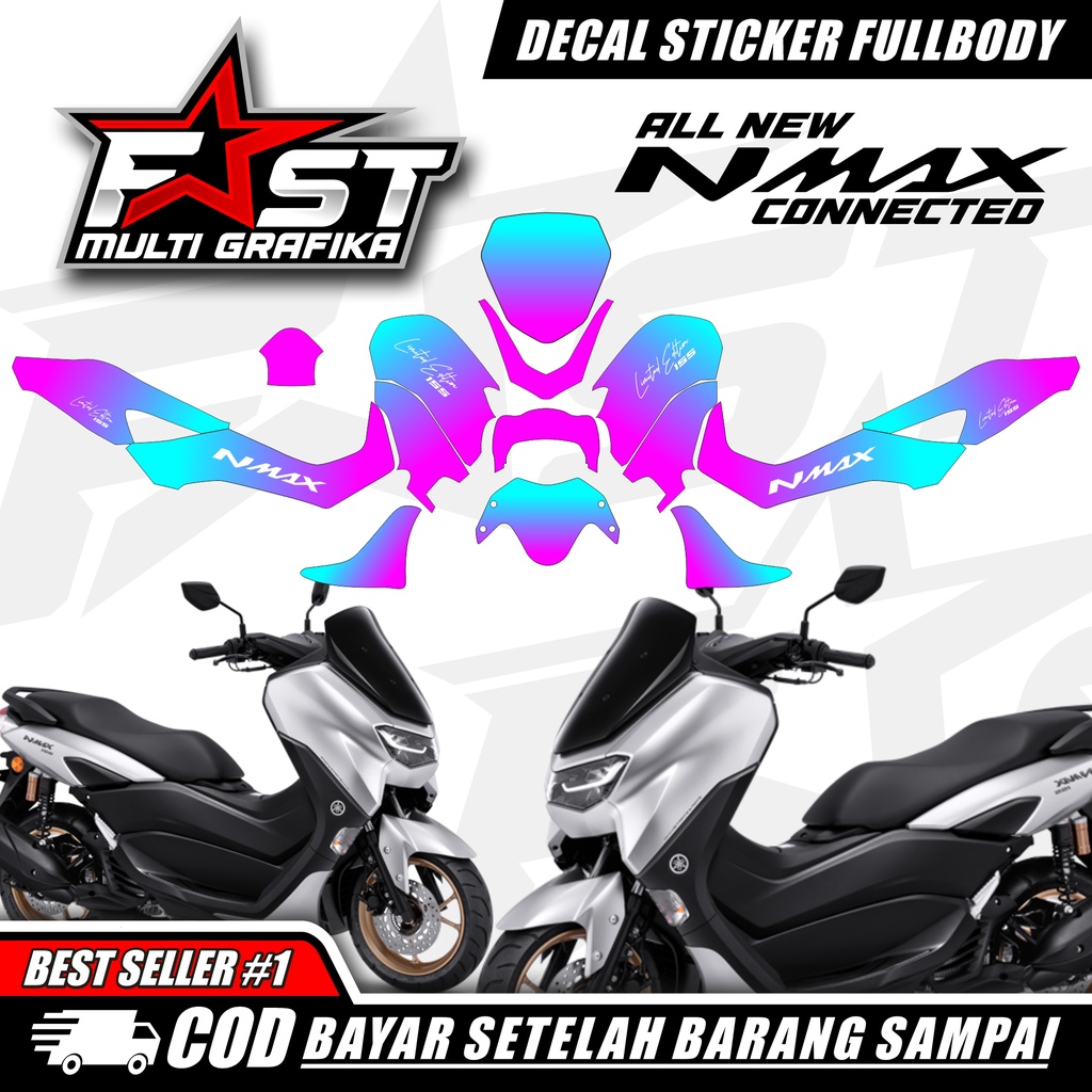Decal Sticker Variasi Fullbody Nmax New 155 Bunglon - Dekal Stiker Nmax New Decal Stiker Motor Nmax 