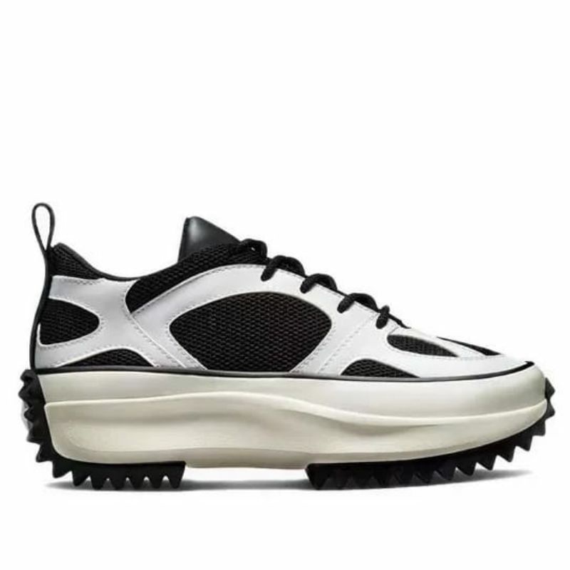 Converse Run Star Veloz Black White size 41 / sneakers putih hitam unisex