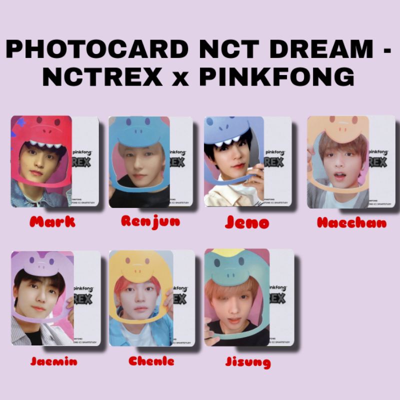 UNOFFICIAL PHOTOCARD NCT DREAM - NCTREX PINKFONG MURAH KPOP