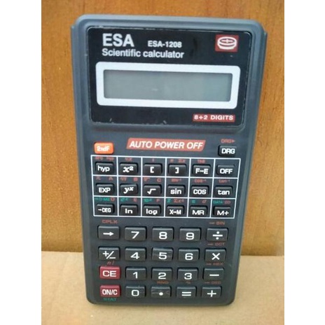 

(F-E6E)(») KALKULATOR SCIENTIFIC ESA 1208 SIN COS TG paling laris