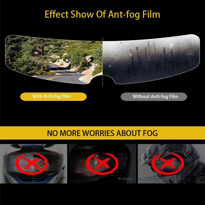 Stiker Anti Fog Kaca Helm Bagian Luar Anti Air Embun Mirror Antigores Bebas Debu Aman Saat Berkendara Motor