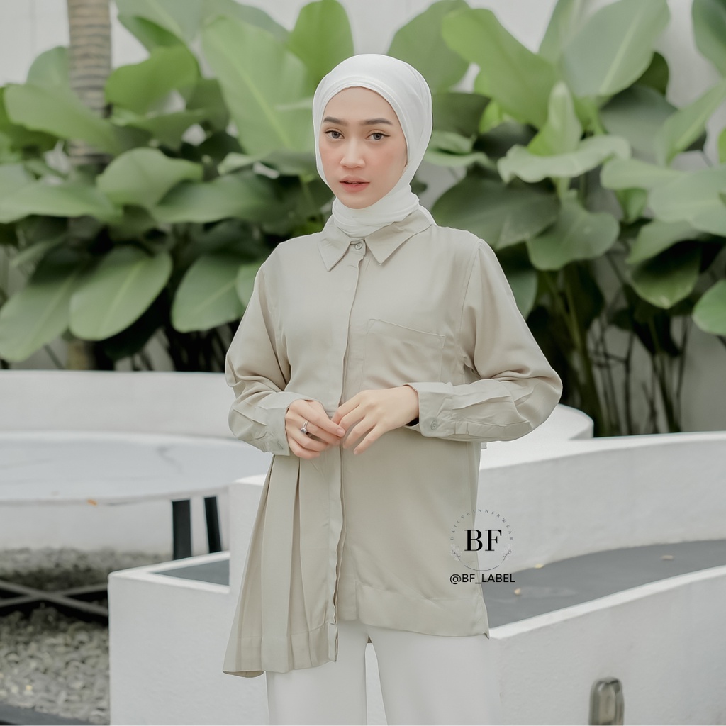 BF Label - Niki Top | Kemeja Rayon Twill Kemeja Basic Murah | Kemeja Korean Style