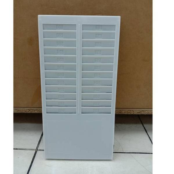 STOK BANYAK 9434 Rak Absensi isi 24 sheet Plastik - Tempat Kartu Absen ㄼ