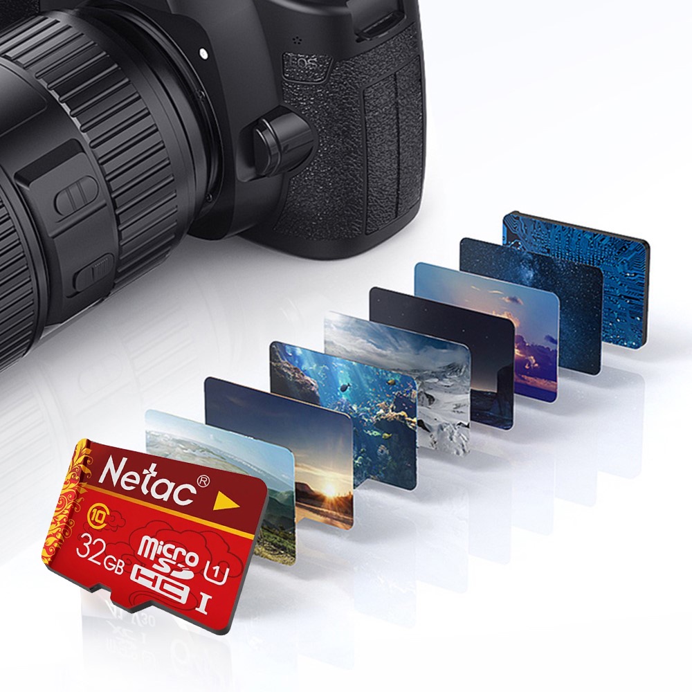 Netac Micro SD Memory Card U1 C10 512GB 256GB 128GB TF Card Monitoring Kamera Kartu Penyimpanan