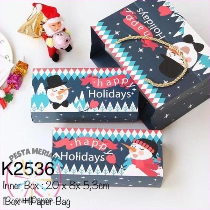 

5SET K2536 KOTAK NATAL CHRISTMAS BOX DNG PAPER BAG K25 RTGR66546R