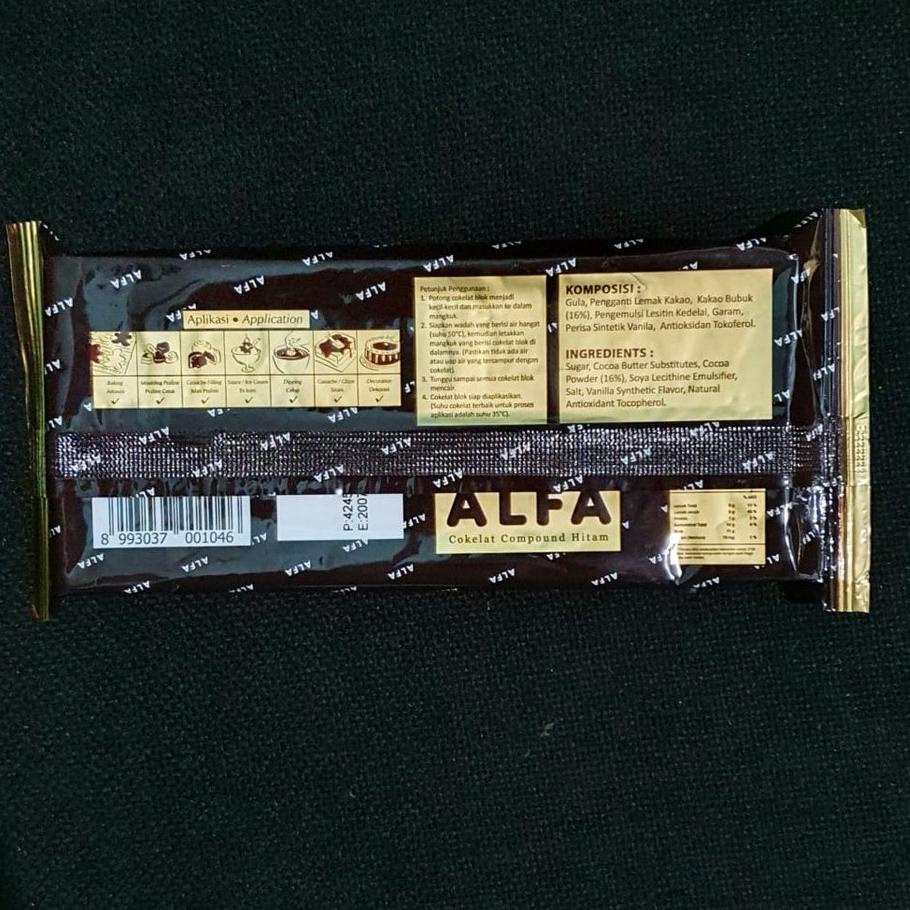 

➸ Cokelat Batang ALFA Dark Compound 250gr - Coklat Blok ALFA ヽ