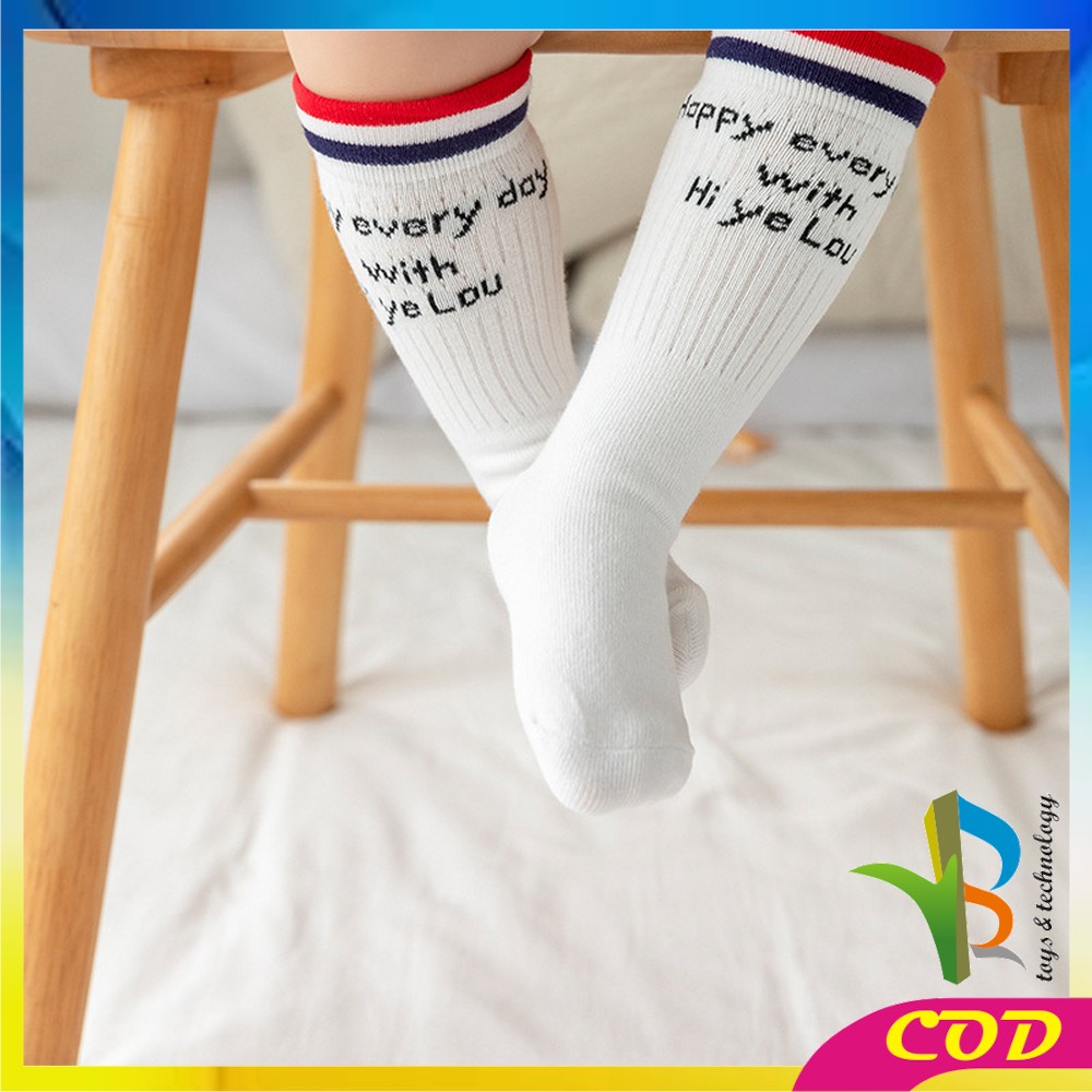 RB-P209 Kaos Kaki Panjang Bayi Motif Garis / Kaus Kaki Anak Perempuan dan Laki Laki / Baby Long Tube Socks Kids