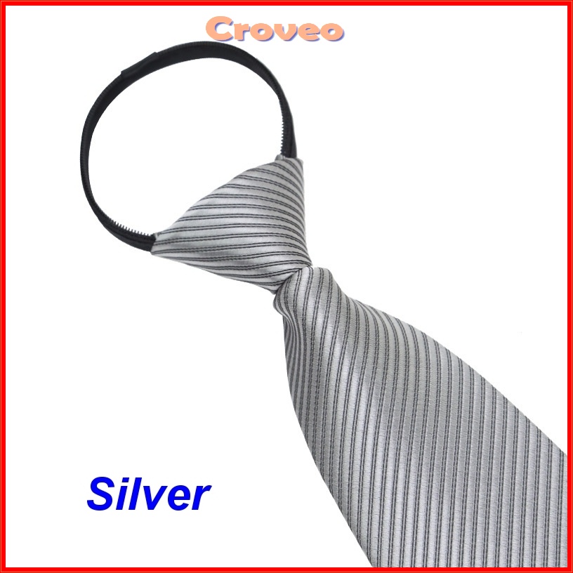 Dasi Instan Pria Resleting 3 Inch Garis Salur Instant Langsung Siap Pakai Hitam 8 cm Otomatis Jadi Zipper Formal Merah Warna Biru SIlver tie Necktie Praktis Velcro Remaja Polos Wisuda Seragam Merah Kerja Kantor Biru Set Resmi Mewah Silver Premium 7 Pesta