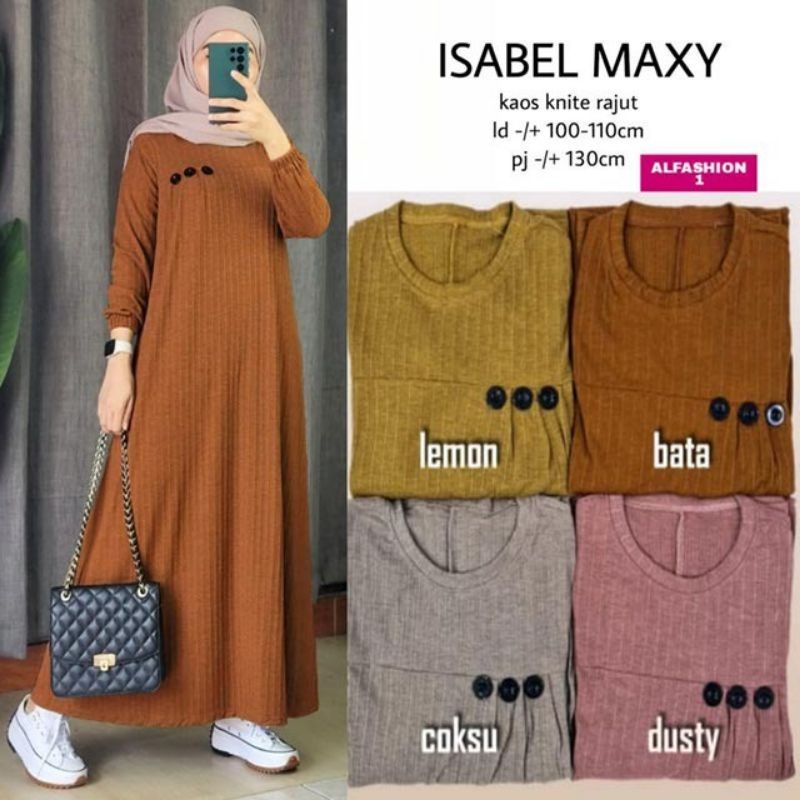 [OBRAL] Gamis Jumbo Melar Adem/ISABEL Maxy Dress/Grosir Gamis Murah Solo/Gamis Ibu Ibu Gaul/Baju Ibu