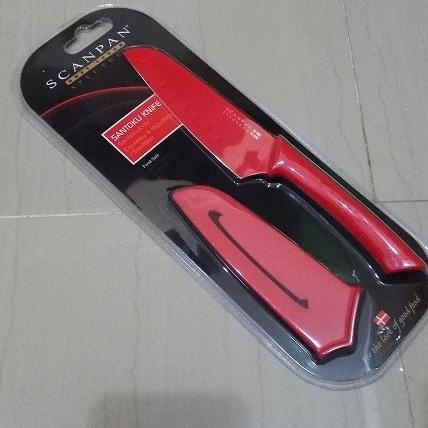 Pisau Santoku 14Cm Scanpan Soft Touch Spectrum Chef Knife Original