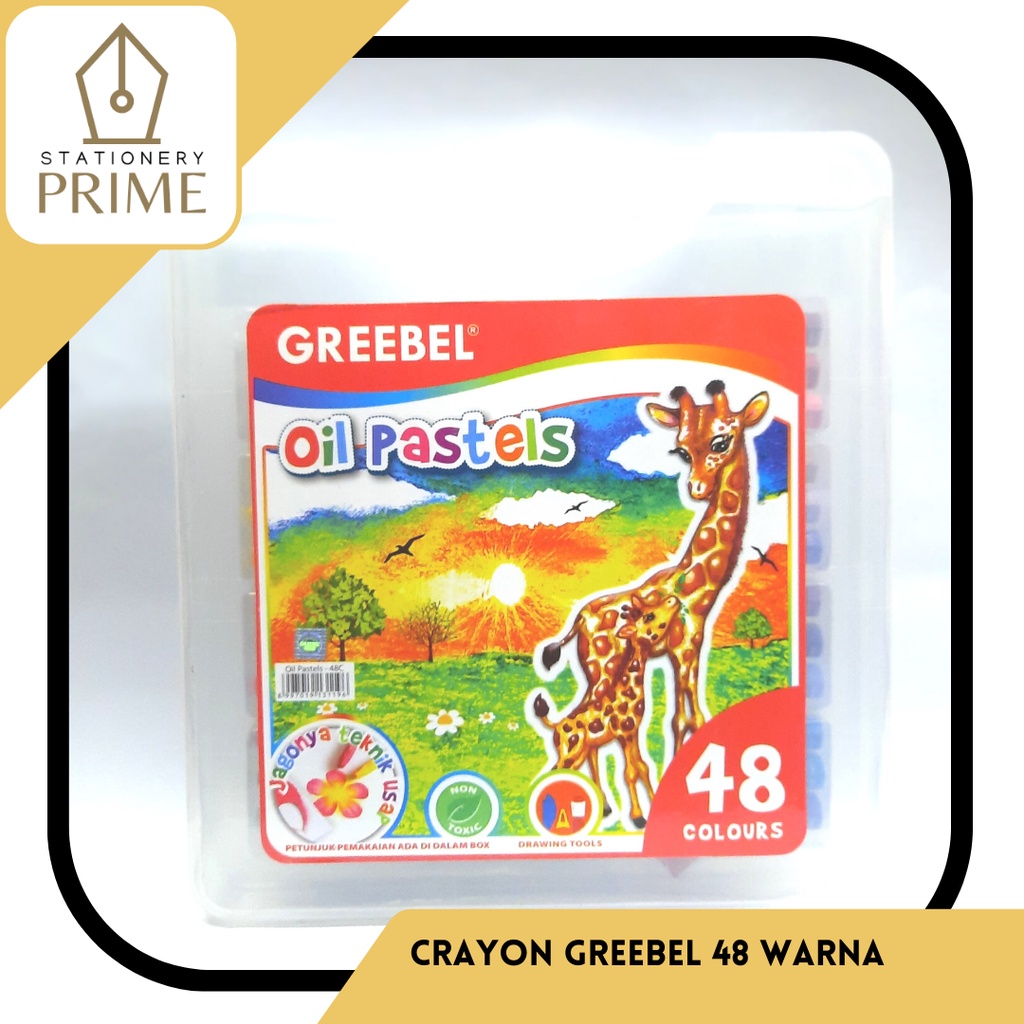 

CRAYON GREEBEL OIL PASTELS 48 WARNA