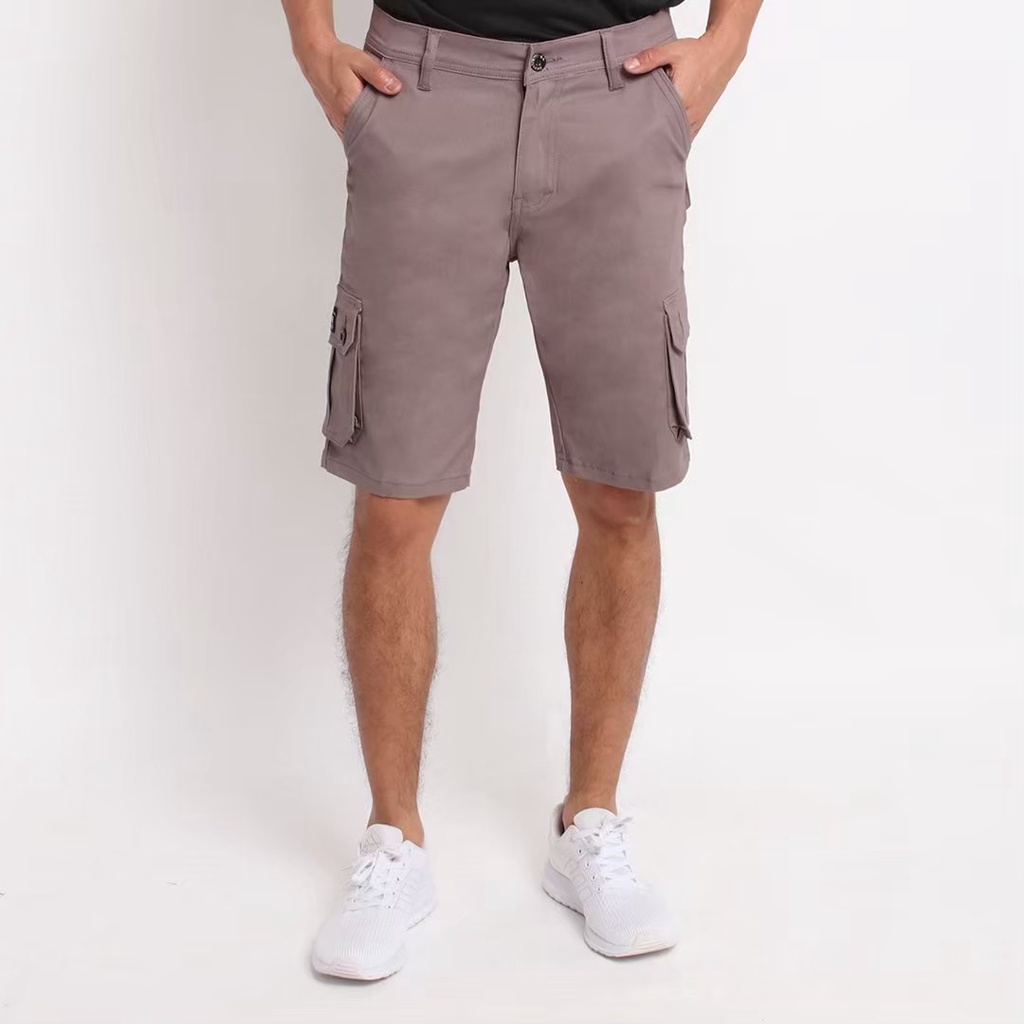 Celana Pendek Celana Cargo pendek Short Pants pria Celana celana PDL pendek Killer warna abu muda seri art SMCPD007