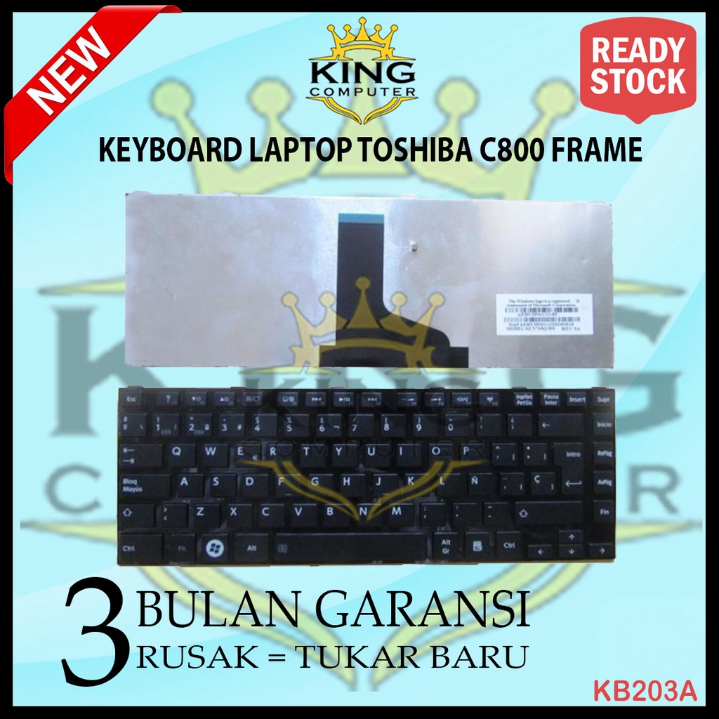 Keyboard Laptop Toshiba Satellite M800 M805 L800 L805 L830 L840 C800D C805 C800 C840 Series FRAME