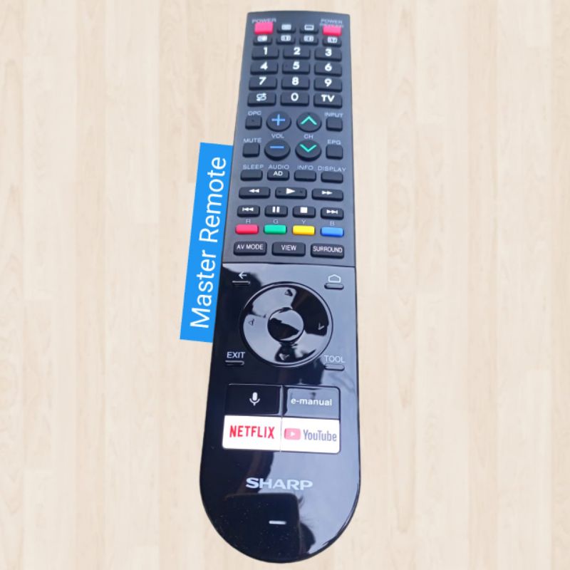 Remote Remot Led Sharp AQUOS ANDROID Original Seri AL1X Smart TV