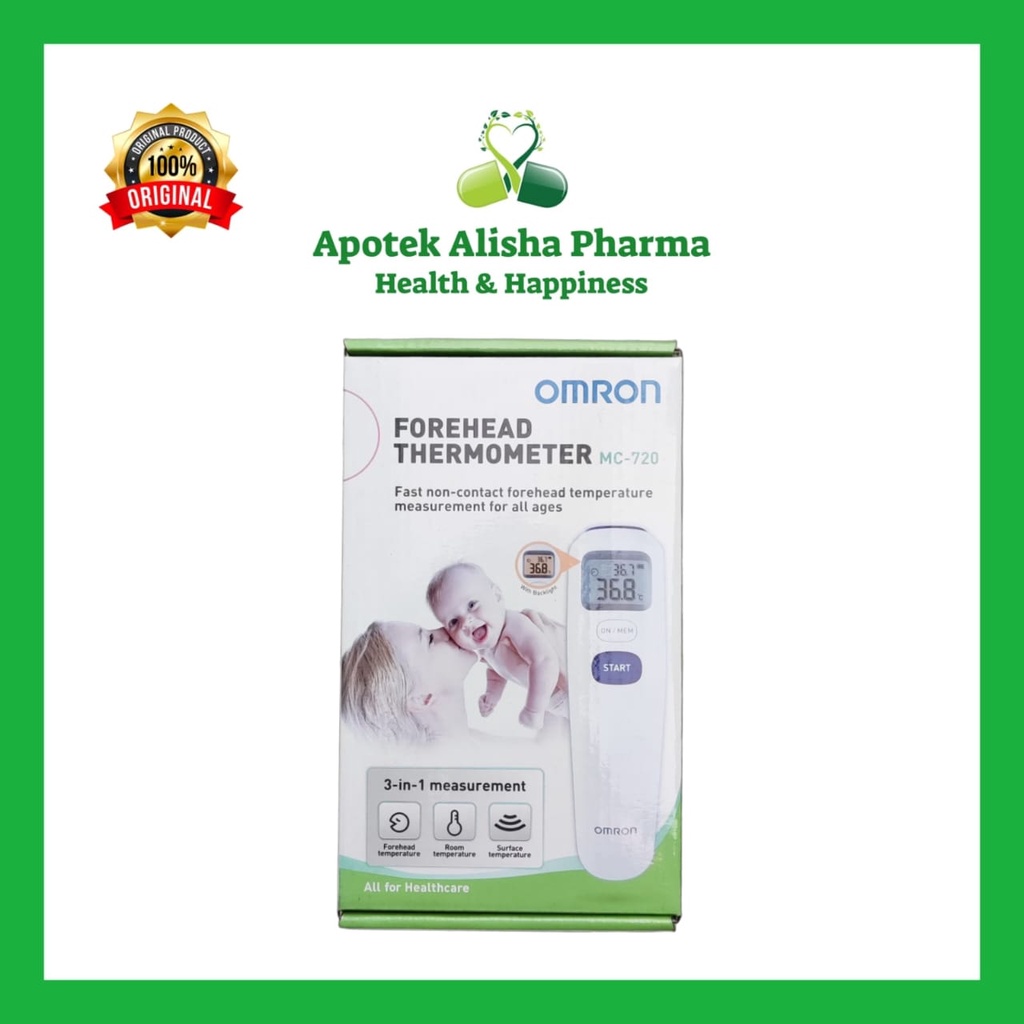 OMRON FOREHEAD THERMOMETER MC-720 - TERMOMETER OMRON