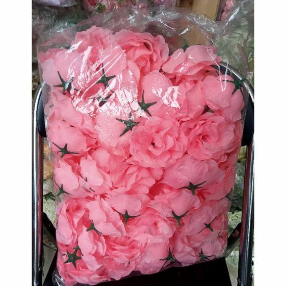 Jual Bunga Plastik Mawar Kuntum Kelopak Rose Artificial Backdrop Dekorasi Shopee Indonesia