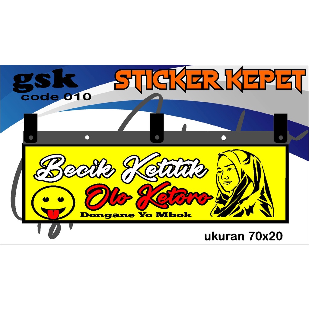 Stiker Cutting Karpet Belakang Truk All Sticker Variasi Karpet K.010
