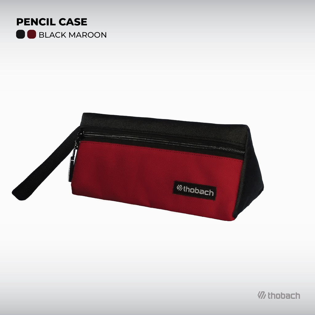 PENCIL CASE TRIANGLE PRIA WANITA TEMPAT ATK THOBACH