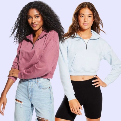 AE757 HALF ZIP SWEATSHIRT