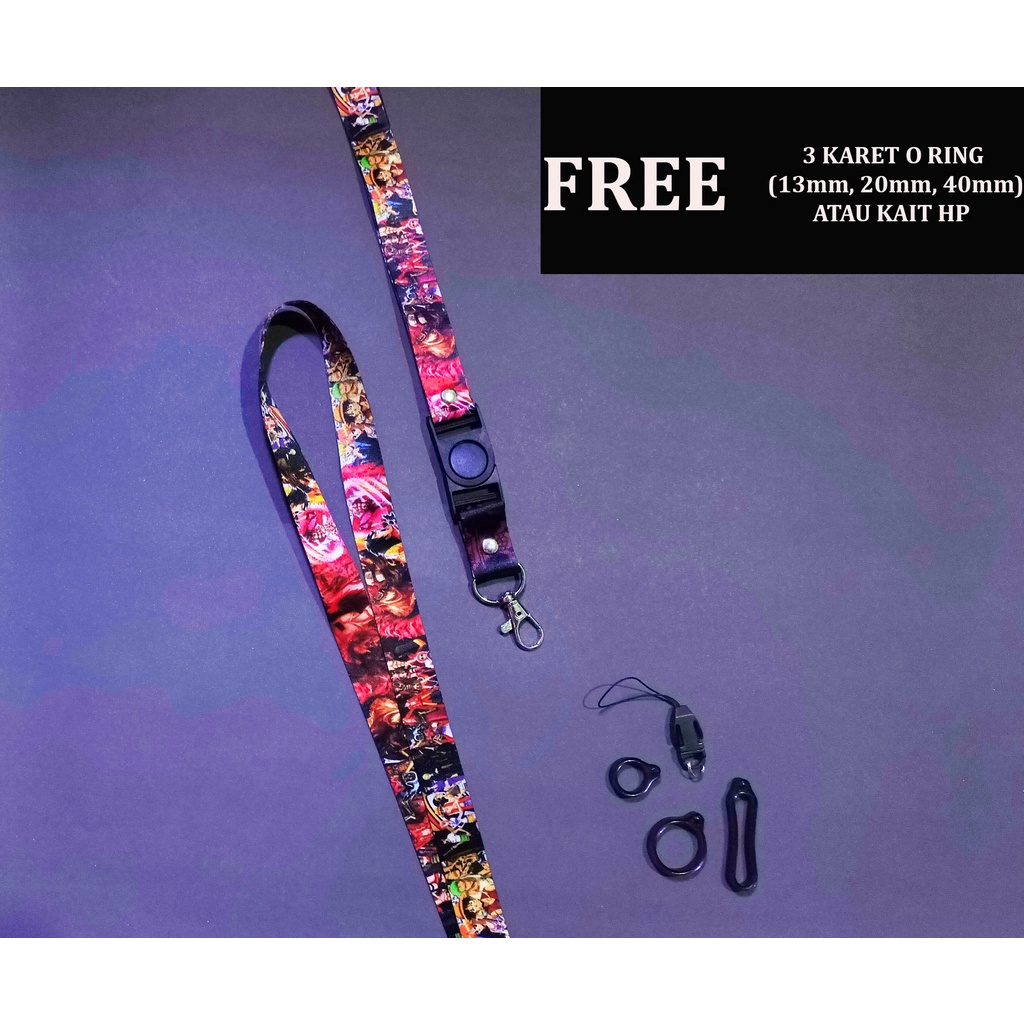 

Lanyard Id Card One Piece - Tali Gantungan Handphone Nametag Id Card OnePiece