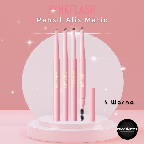 Pinkflash Pink Flash Double Head Eyebrow Pencil pensil alis matic metic putar 0.2gr