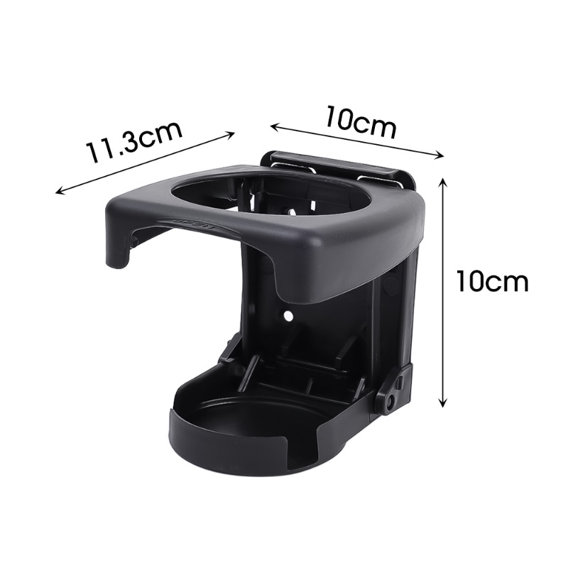 Universal High quality Foldable Car Cup Holder/Braket Minuman Hitam Abu Krem Perlengkapan Otomatis Multifungsi