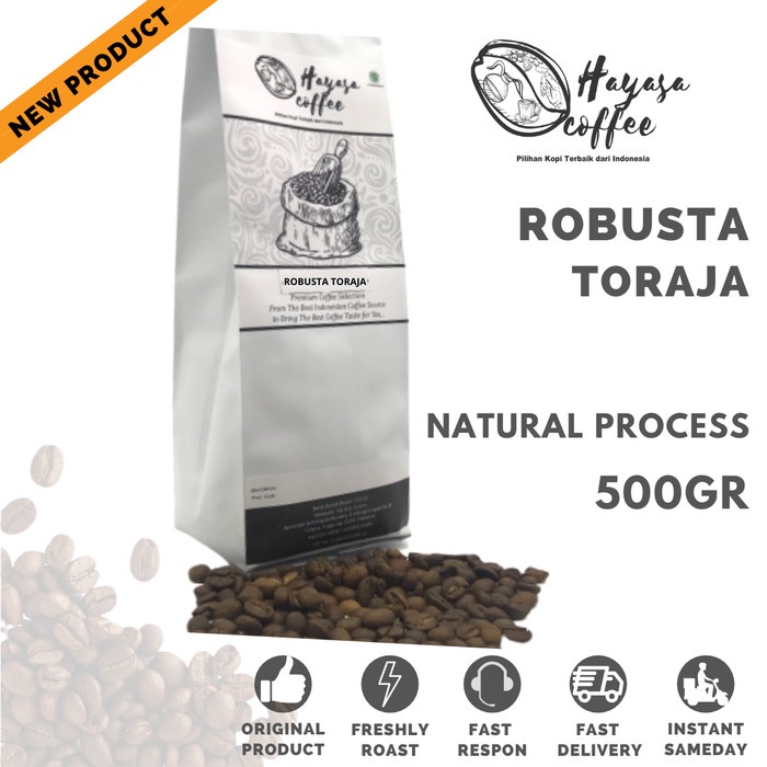 

Kopi Hayasa Toraja Robusta - 500 Gr - Bubuk Medium