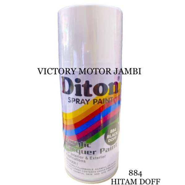 CAT SEMPROT HITAM DOFF FLAT BLACK 884 DITON