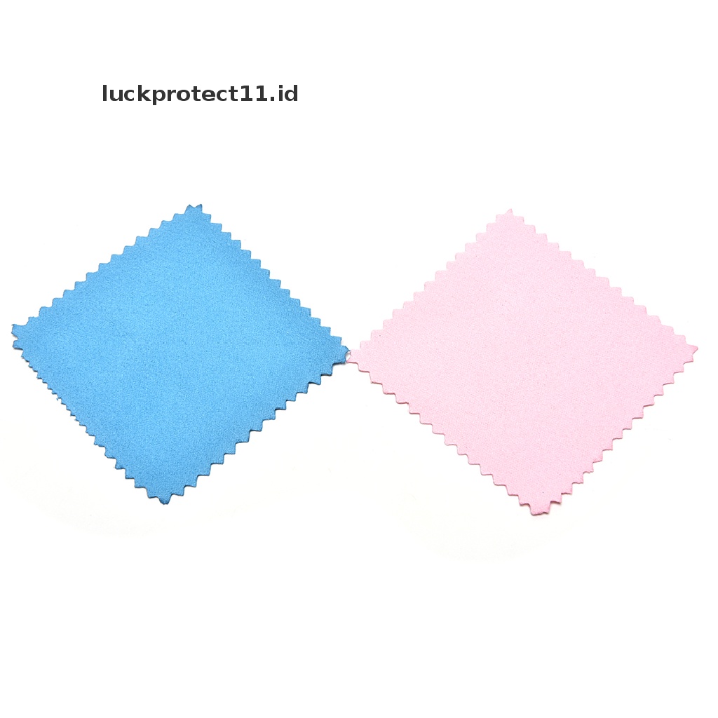 /Fashion Hot// Fashion// 10x New Jewelry Polishing Cloth Cleaning Untuk Plaum Gold Dan Sterling Silver.