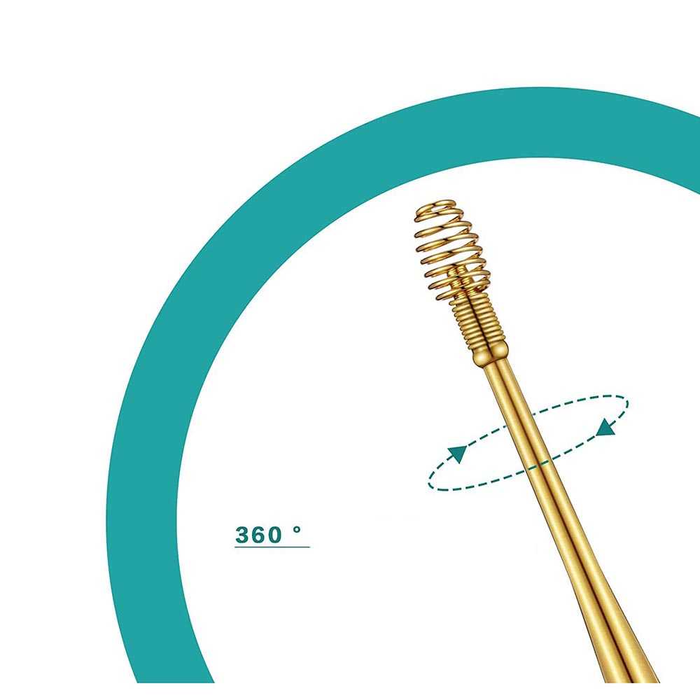 DEDOMON Pembersih Telinga Korek Kuping 360 Spiral Ear Pick - HF096 ( Mughnii )