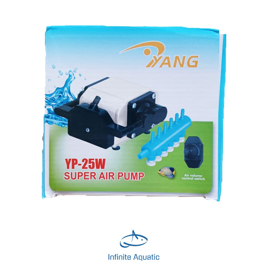 Pompa Udara/ Pompa Aerator/ Air Pump YANG YP-25W Super Air Pump