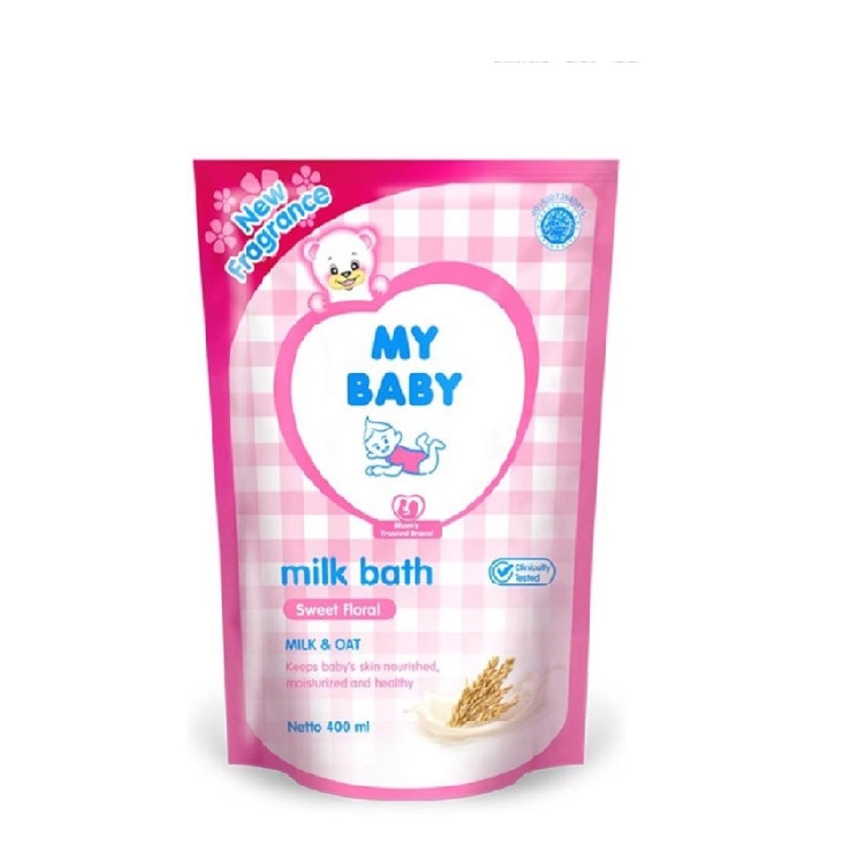 MY BABY MILK BATH BODY WASH 400ML -NJ