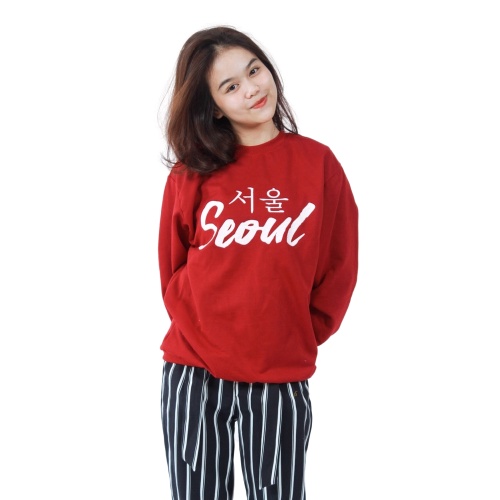 KALILA - SEOUL Sweater Fleece / Crewneck Bahan Fleece