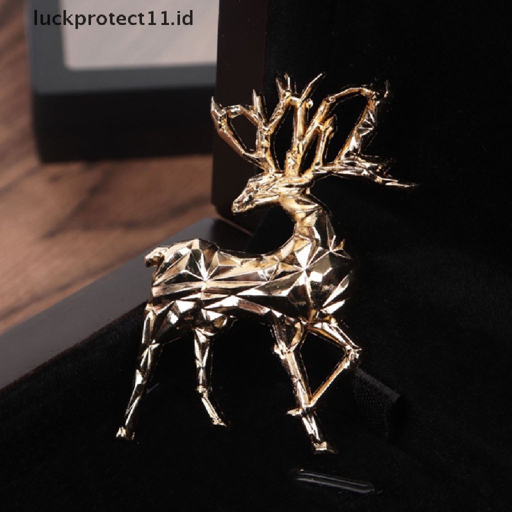 /Fashion Hot// Fashion// Indah Lucu Emas Natal Rusa Hewan Bros Pakaian Aksesoris Serbaguna.
