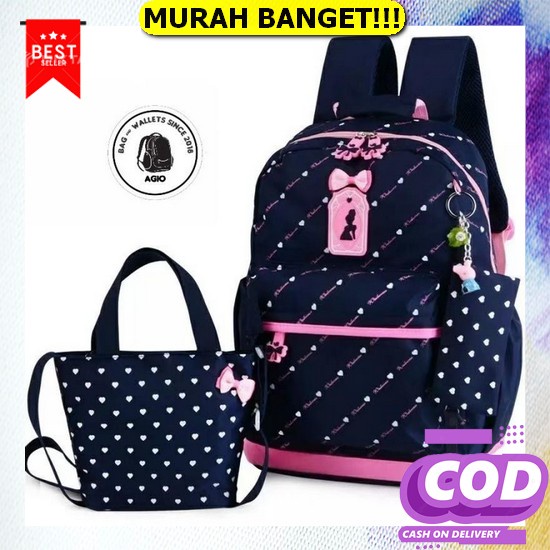 Tas Ransel Anak Perempuan Sekolah Sd Smp Mini Anti Air Import Ala Kuat Punggung Gendong Lucu Umur Ke