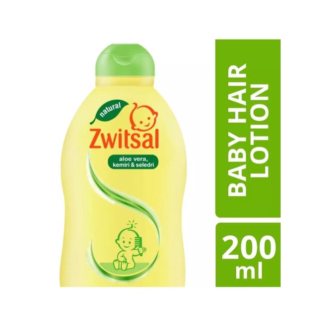 ZWITSAL Hair Lotion Kemiri Aloe Vera Seledri 200ml free duckbill anak 2 pcs