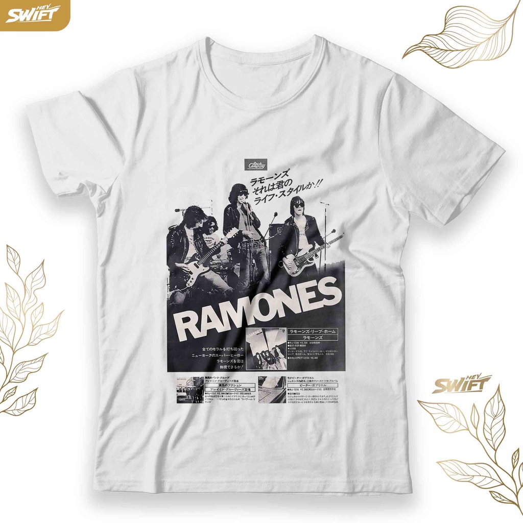 KAOS Japanese vintage magazine Ramones TSHIRT BAJU DISTRO