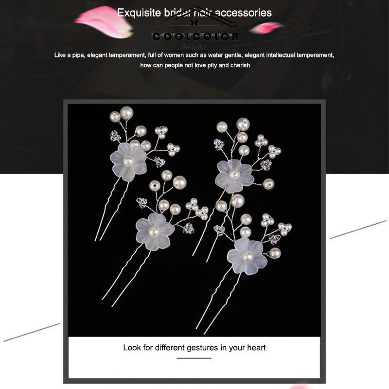 COD❤️Bunga Pengantin Mutiara Jepit Rambut Kecil Aksesoris Pernikahan Aksesoris Kepala Wanita- cl