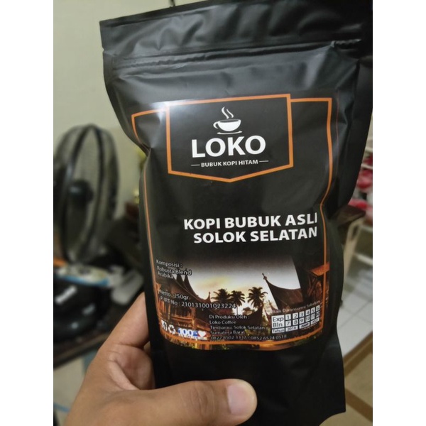 

BUBUK KOPI LOKO BLEND KHAS SOLOK SELATAN 250 gram