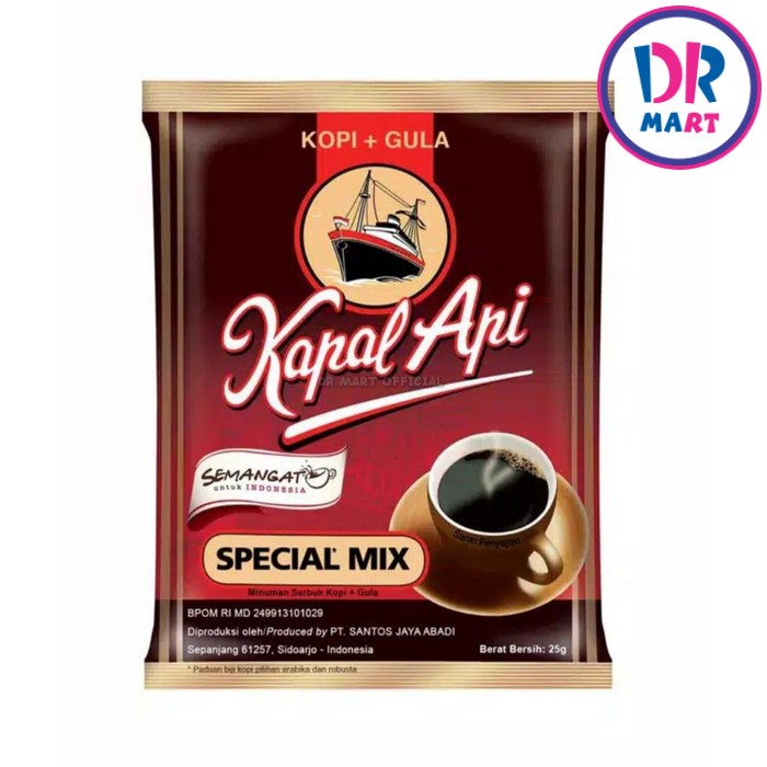 

Kopi Kapal Api MIX Sachet 25GR x 5pcs