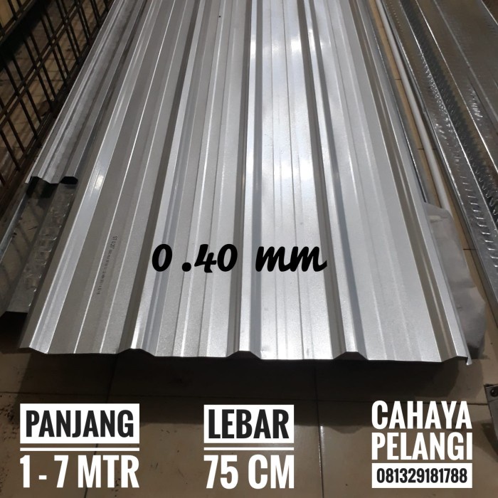 ] Atap Galvalum 0.4 0.40 0,4 0,40 mm Spandek Trimdeck Baja Ringan - SNI