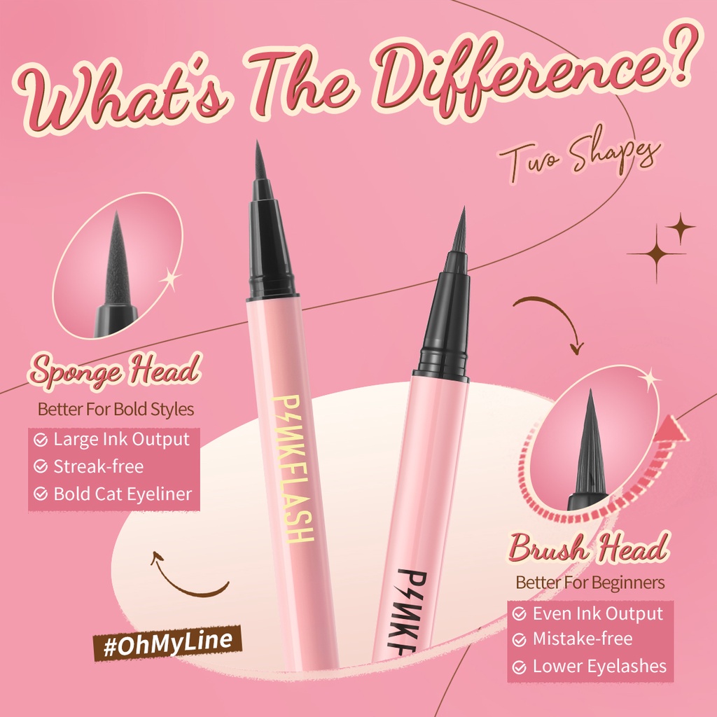 Pinkflash Lock All Day Eyeliner pen 0,8ml
