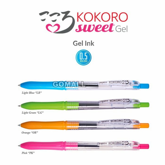 

Gel Pen Zebra Kokoro Sweet 0,5mm